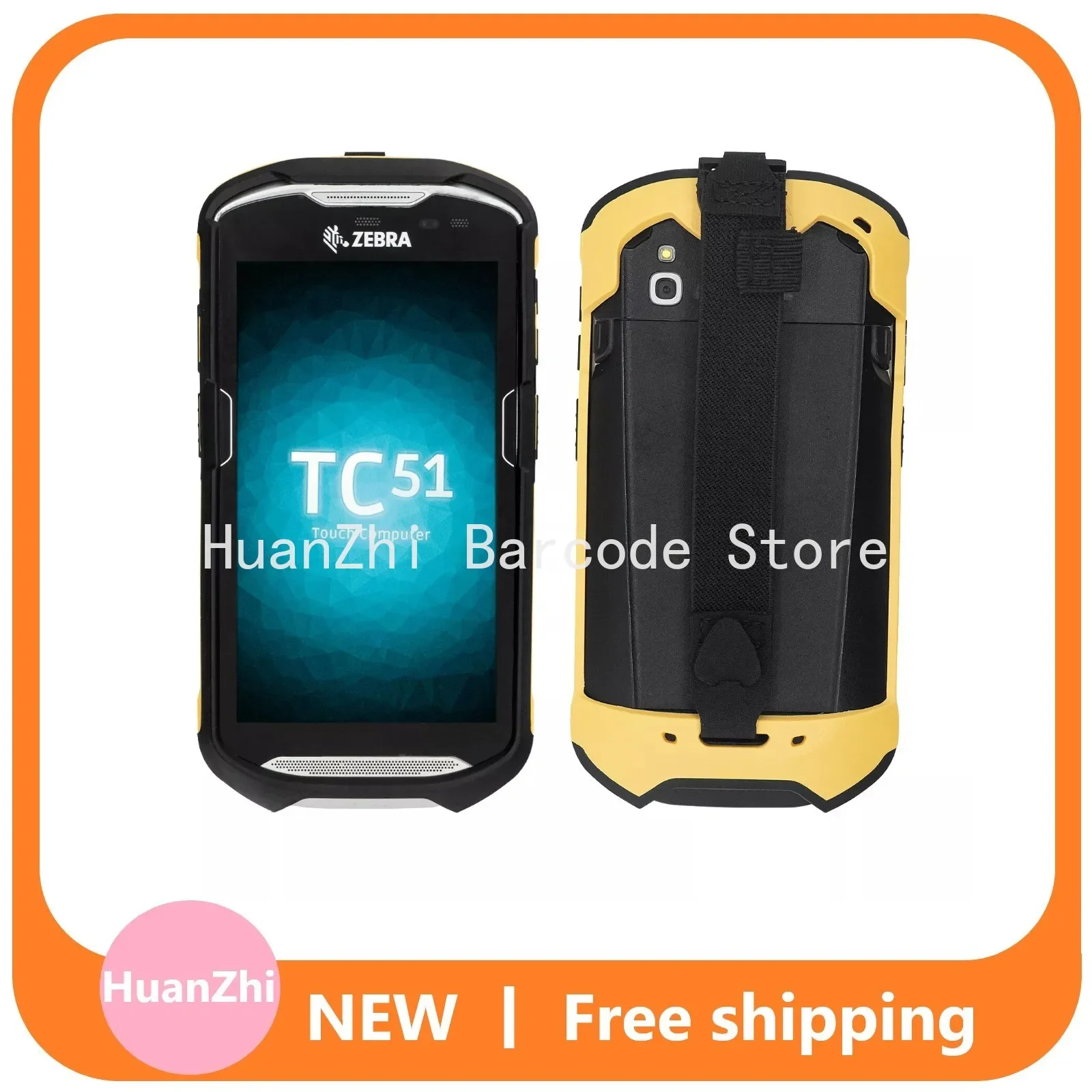 Protective Cover Case with Hand Strap for Zebra TC51 TC52 TC56 TC57 TC510K,Case for Handheld Barcode Mobile Computer