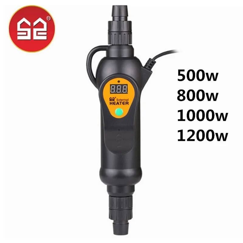 Sunsun EH-300 EH-500 220V Aquarium Fish Tank Adjustable Temperature External Heater Automatic Thermostat Connecting filter