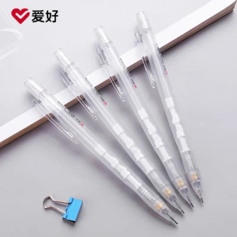 2024 New Flat Automatic Pencil 2B Holder Exam Mechanical Pencil for Calligraphy