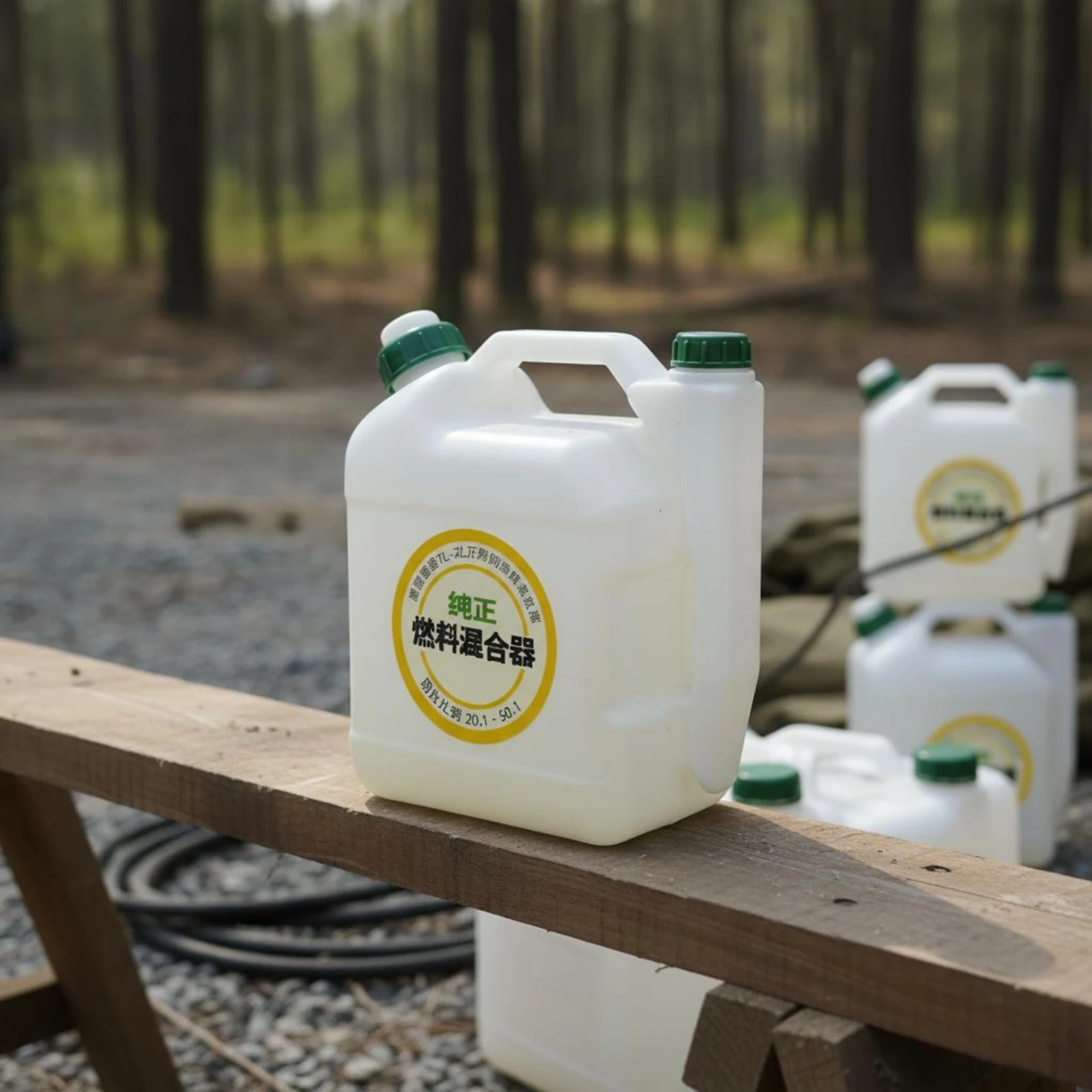 2-Stroke Oil Mixing Bottle Multi-Unit Markings 2-Cycle Gas Mixing Can Wood Cutter Gas Combine Bottle Steady Flow Spout