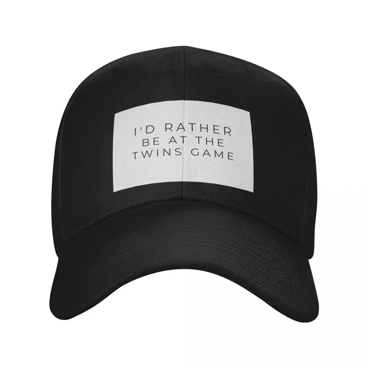 New I'd rather be at the Twins game Baseball Cap luxury woman cap summer hat hiking hat Funny hats Hats For Men Women's