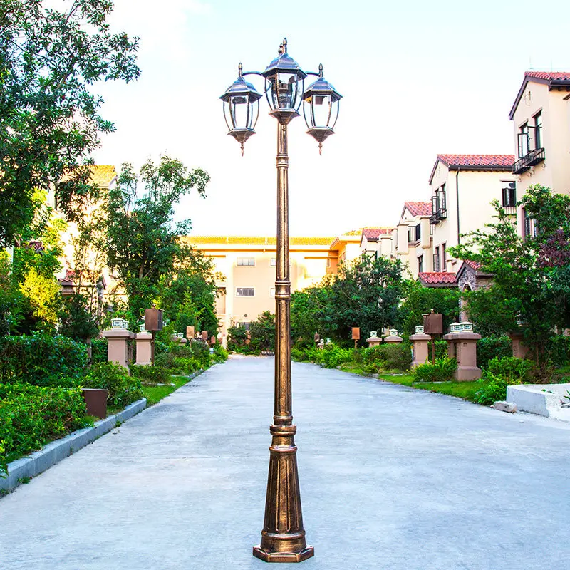 

street lamp, courtyard lawn , waterproof lamp, outdoor lamp, landscape park, villa community, double-headed 3-meter