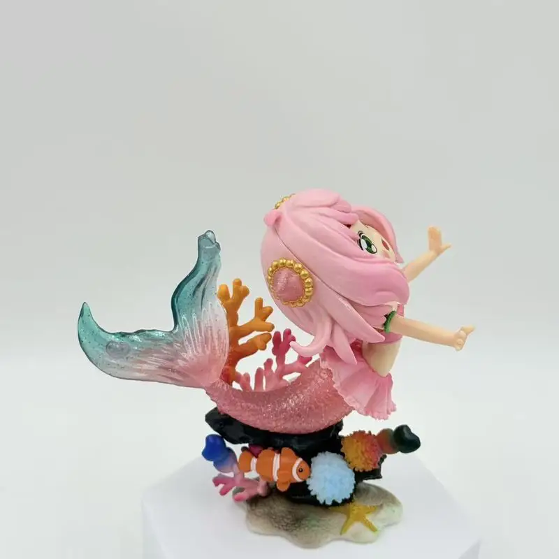 새로운 13cm 스파이 패밀리 애니메이션 피규어 아니야 포저 코스프레 인어 주변 상품 PVC 모델 장식품 선물 장난감