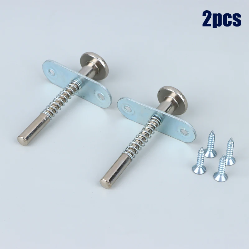 2pcs Plunger Latches Spring-Loaded Door Lift Adjustment Rod Latch Door Hardware Spring Latch