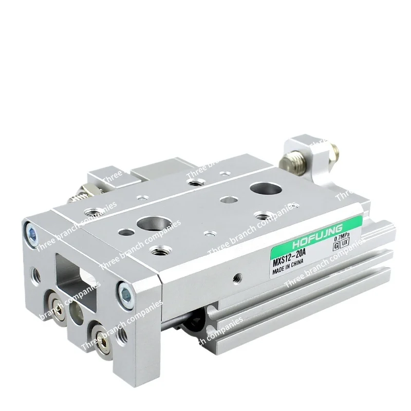 Precision Slide Linear Pneumatic Cylinder with Guide Rail HLS/MXS6/8/12/16/20/25-10/AST