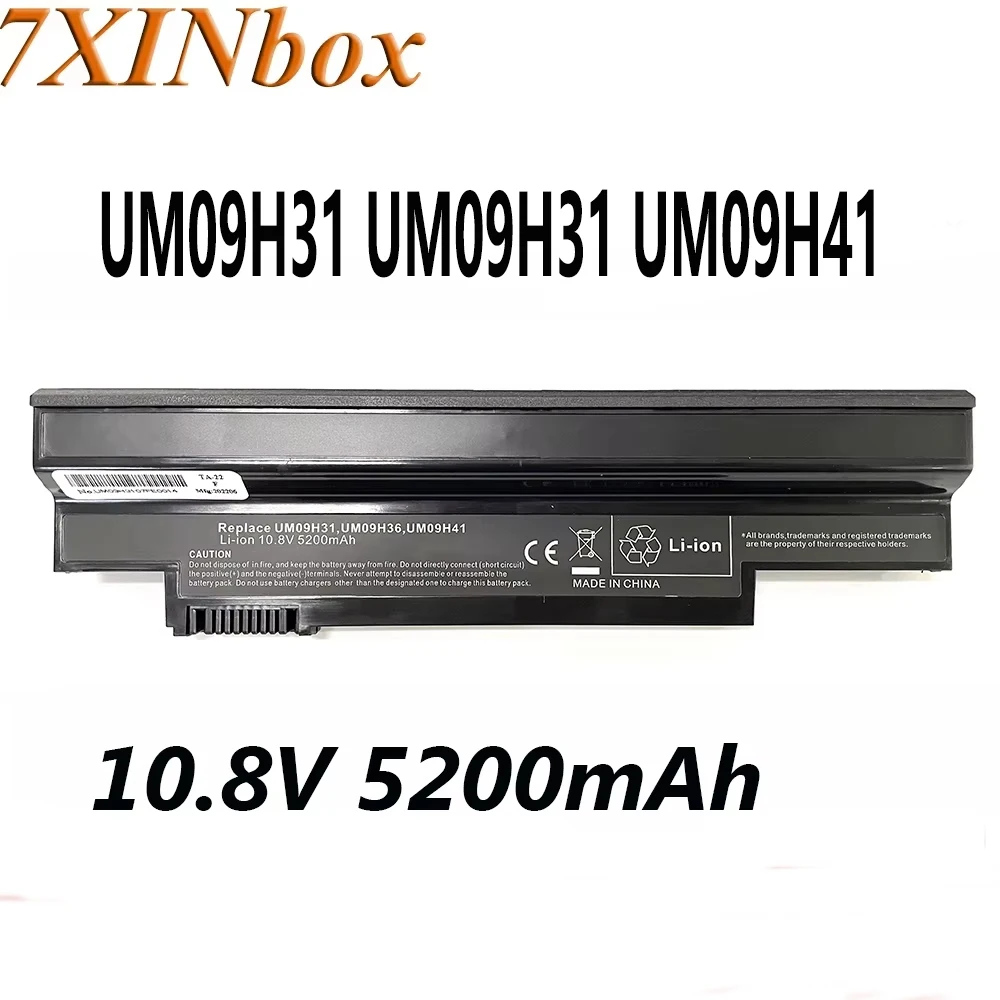 7XINbox UM09H31 UM09C31 UM-2009G 10.8V 5200mAh Laptop Battery For Acer Aspire 532h-2326 532h-2588 AO532h-2Db AO532h-2Dr One 532G