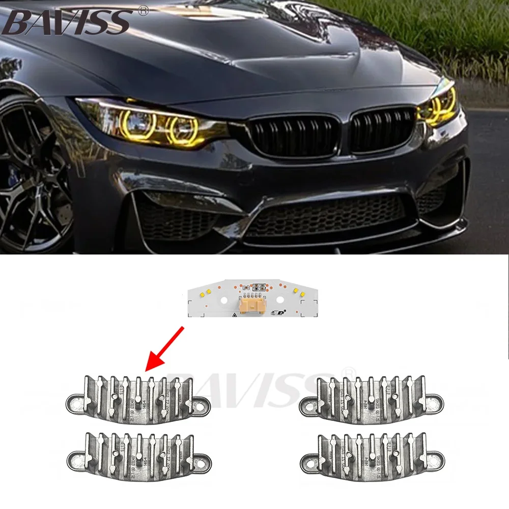 

BAVISS M3 F80 M4 F82 Yellow DRL Modules for 2014-2017 F36 F32 F33 LCI 430i 440i 420i -Adaptive Headlight Daytime Running Light