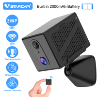 Vstarcam 3MP Mini Battery Camera Wifi IR Night Vision Camera Built-in 2000mAh Camera 2-way Audio Humanoid detection Small Camera