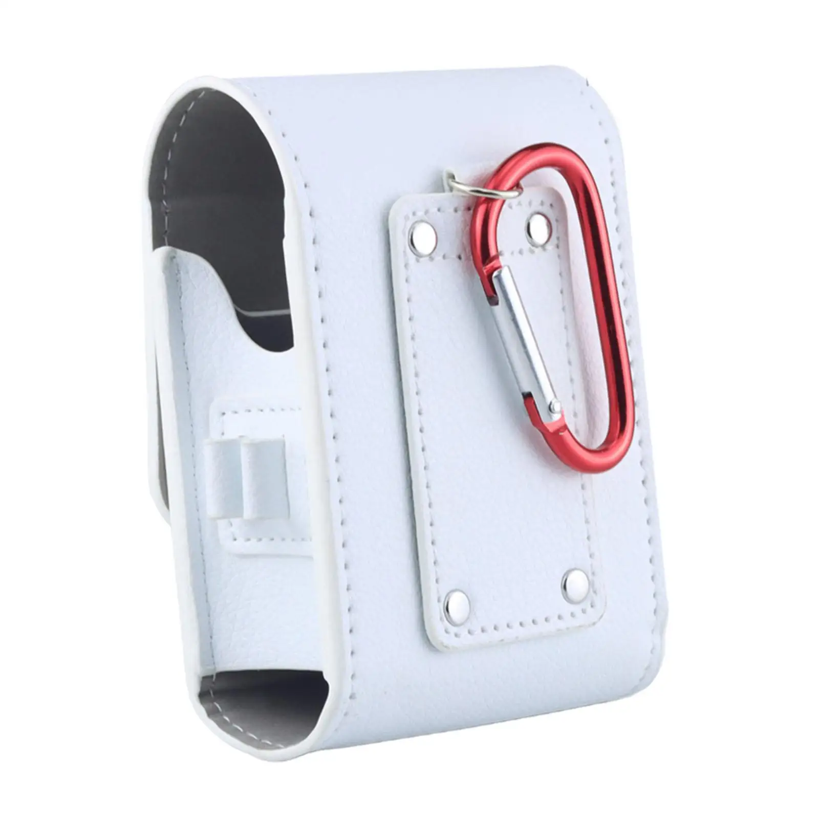 Golf Rangefinder Protective Case PU Leather Wear Resistant Shell with Clip for Easy Carry on Trolley or Waist Pack