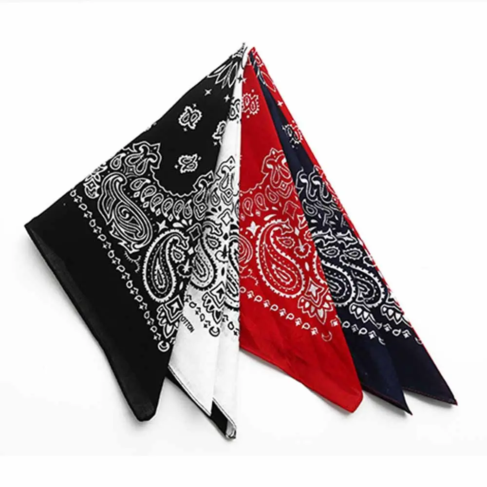 Foulard carré Paisley pour hommes et femmes, bandana, mouchoir rond, écharpes, tête, graffiin, B-boyin, sport, hip hop