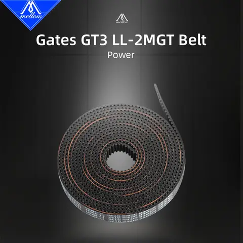 부드러운 3D 프린터 부품 POWERGRIP GT3 GATES-LL-2MGT 풀리 타이밍 벨트 폭 6MM 9MM 10MM 12MM 향상된 정밀도 및 내구성
