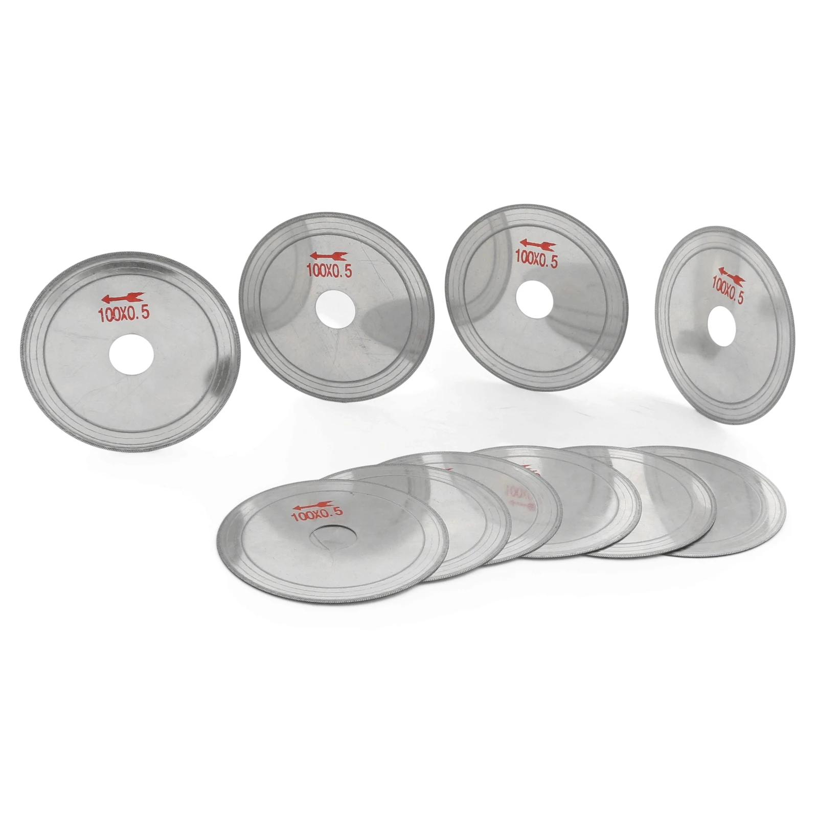 

10 шт., 4 дюйма, 100 мм, ультратонкий алмазный гранильный пильный диск, отрезной диск, отверстие в оправке 3/4 дюйма, 20 мм для драгоценного камня, стекла, ювелирного камня, камня