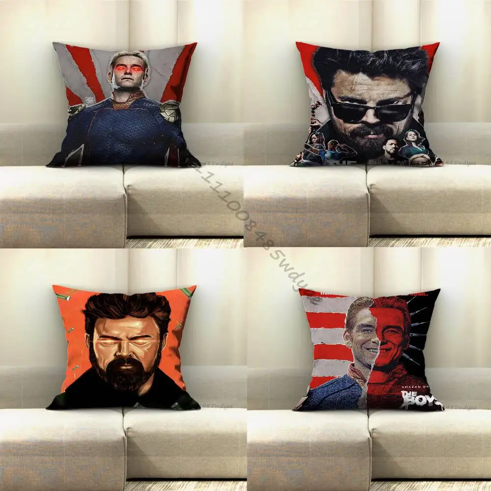 

Billy Butcher movie Homelander The Boys Pillow for Sofa Seat Chair Decorative/Modern Home Decor Print Throw Cushion