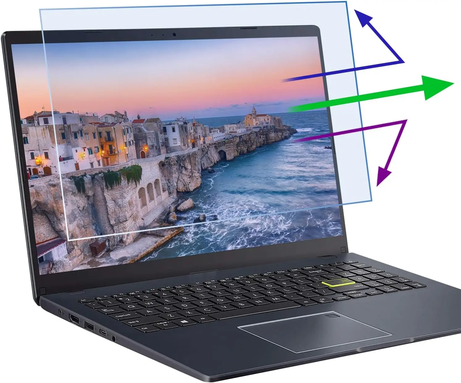 

14" 16:10 Laptop Blue Light Screen Protector, Anti Glare, Eye Strain Relief