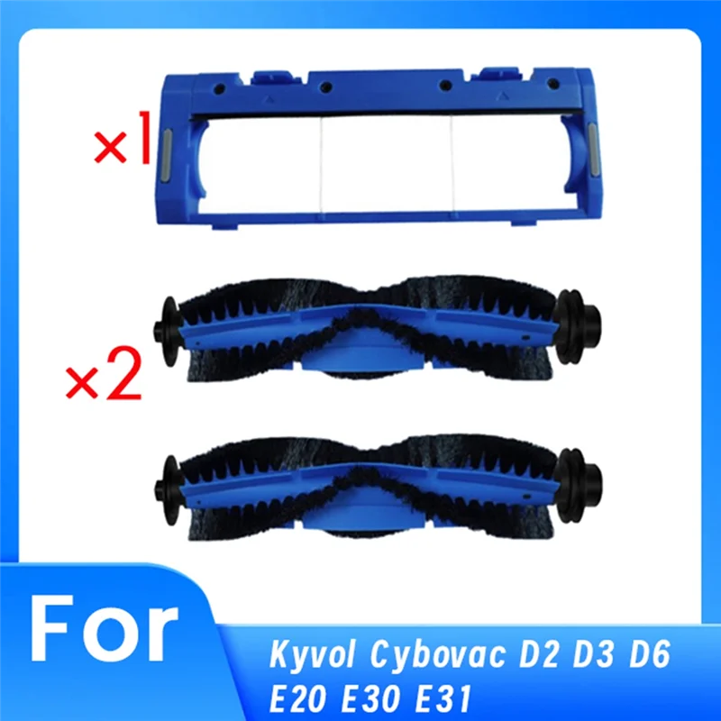

A05G-2Pcs Main Brush With1main Brush Cover Forkyvol Cybovac D2 D3 D6 E20 E30 E31 Robot Vacuum Essential Sweeper Accessories