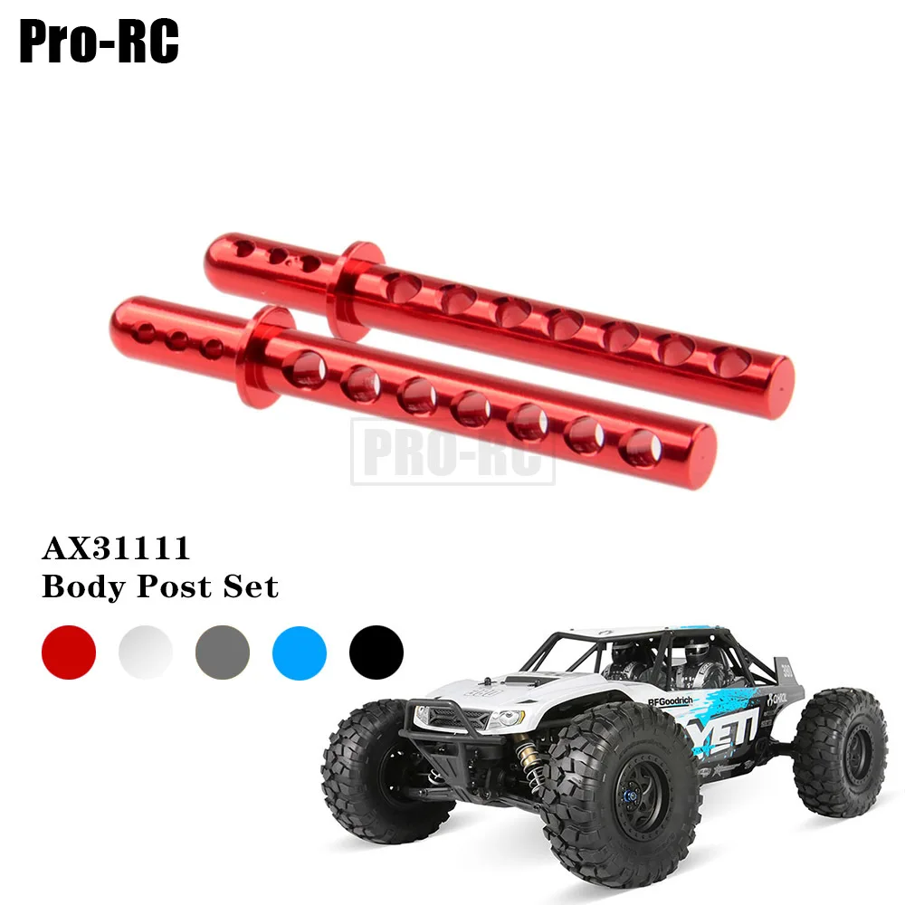 2Pcs AX31111 Front Body Post Aluminium Alloy Set for Rc Crawler Car 1/10 Axial Racing Electric Yeti Rock Racer AX90026 AX90025