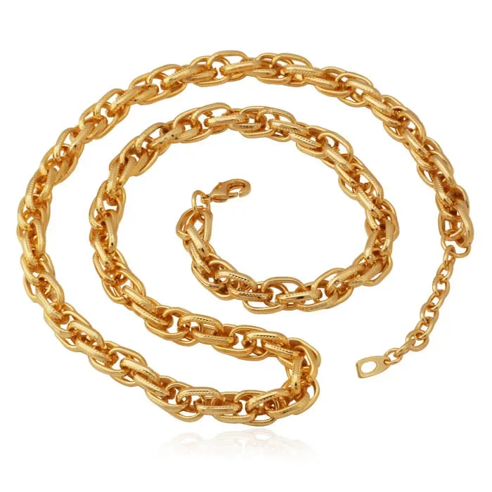 Kpop Gold Color Snake Twisted Necklace Classical Chains For Men Or Women Fashion Jewelry Wholesale N5187