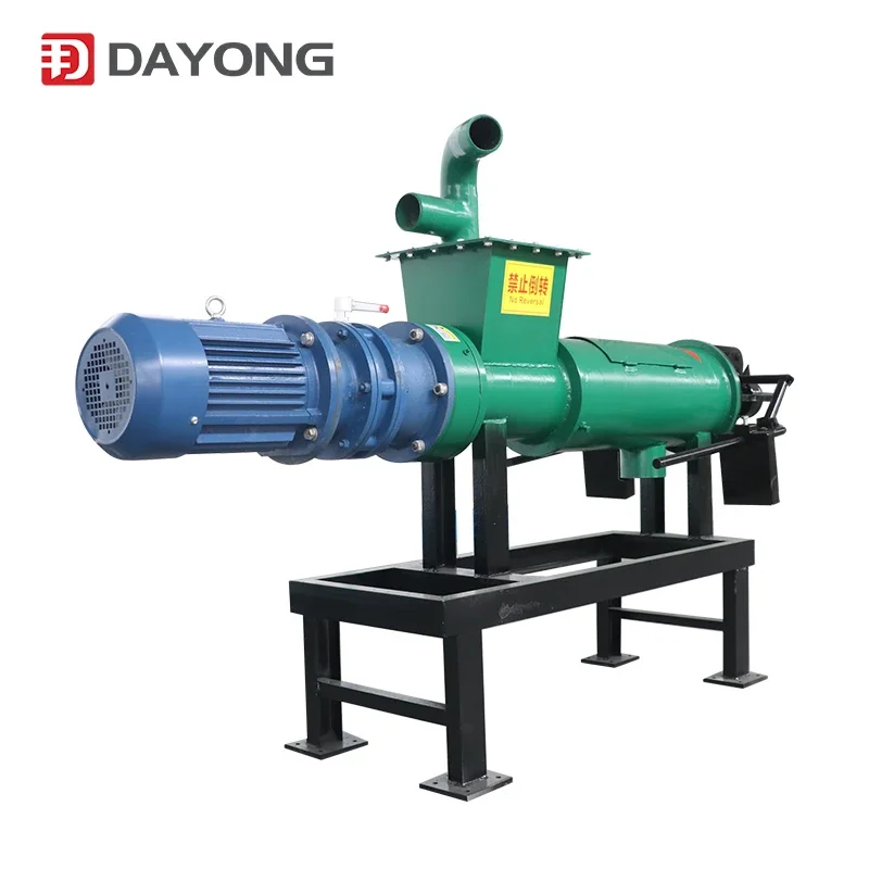 Automatic Poultry Waste Animal Chicken Cow Dung Manure Scraper Drying Dryer Dewatering Machine