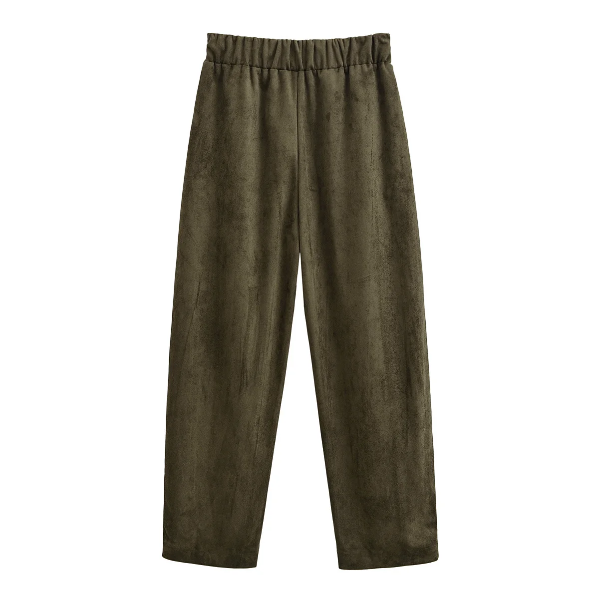 حلقة معدنية من جلد الغزال طويلة Sve أعلى مرونة الخصر السراويل النسائية Faion مجموعة الخريف مجموعة الأوروبية Sle في سن المراهقة