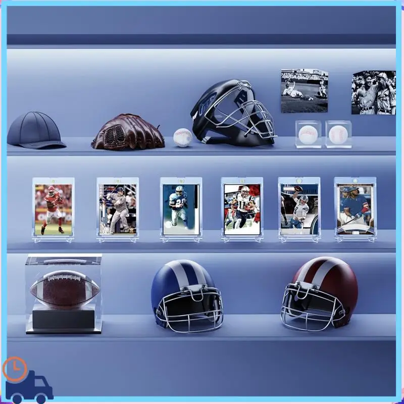 

Latest 20Pack Magnetic Card Holder, 35PT Card Cases For Trading Cards, Baseball Card Holder, Card Protectors,Football Card Case