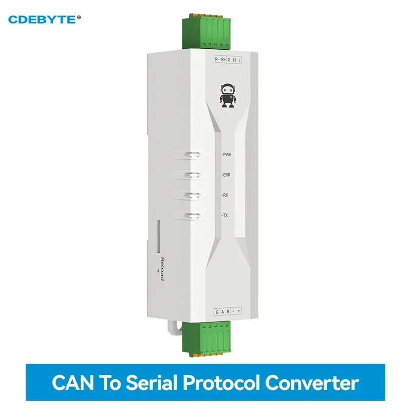 CAN To Serial Protocol RS485 CANBUS Converter CDEBYTE ECAN-101 Modbus All-terminal Interface Frame Formats AT Command Baud Rate