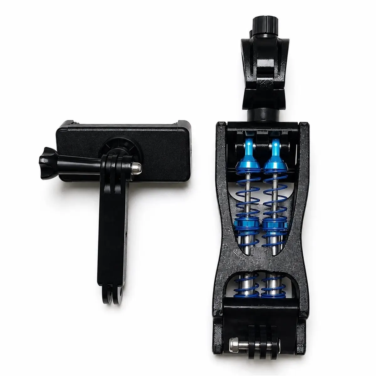 Dual Spring Bike Phone Mount Shock Absorbing Bicycle Handlebar Phone Holder,MTB Road Bike Stand 4.7-7.0 Inch Mobile,1PC