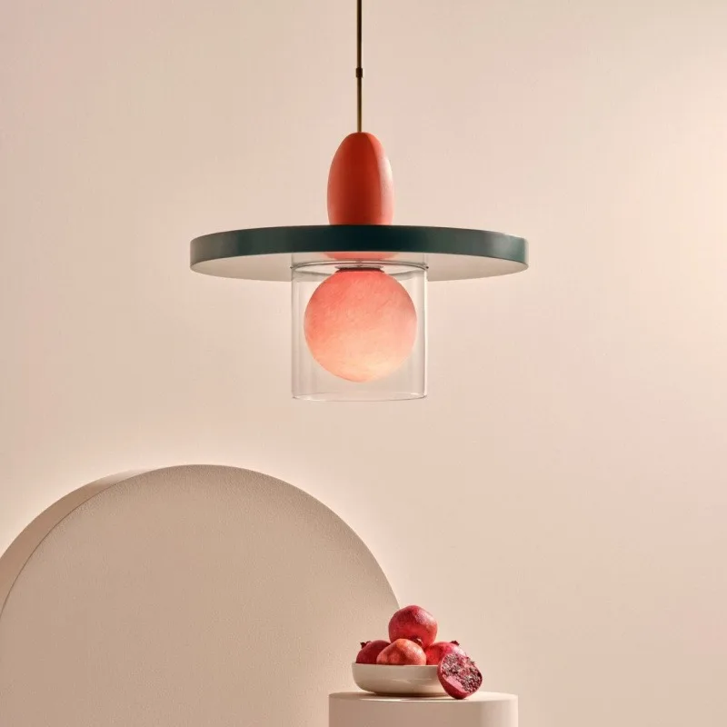 Italian Designer Pendant Light Creative Dopamine Art Chandelier Restaurant Cafe Bedroom Study Room Indoors Decorative Droplight