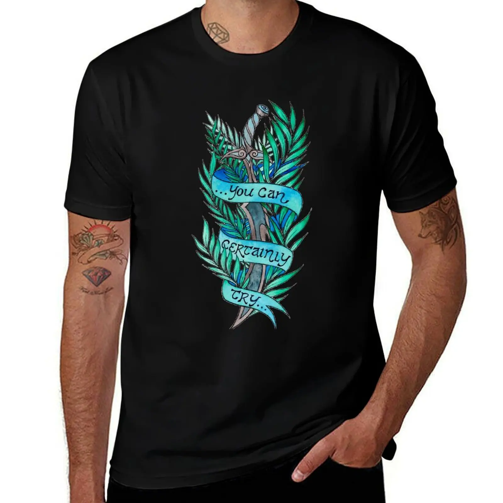You Can Certainly Try T-Shirt Sports Casual Breathable Tee Shirt T-Shirt