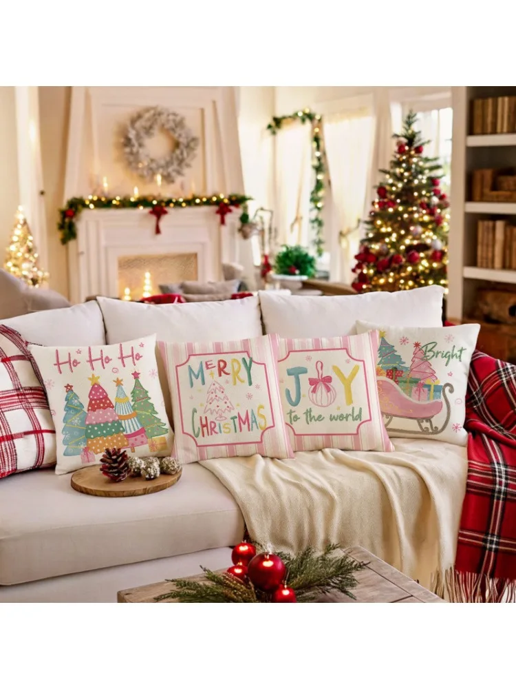 VIKAMA2026 popular Christmas pillowcase super soft sofa pillow