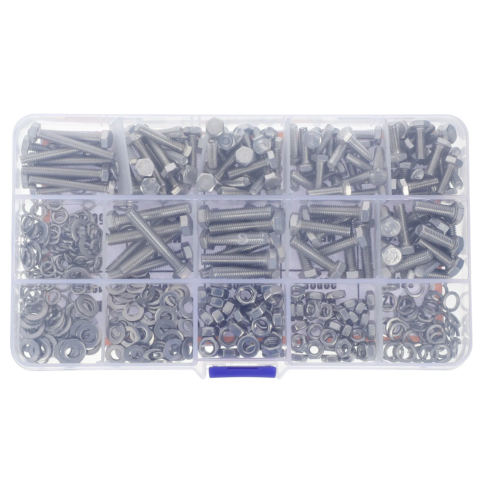 

375Pcs Nuts Bolts Washer Combination Kit Stainless Steel Metric Bolt Kit for DIY Repair Assorted Screws Nuts Bolts