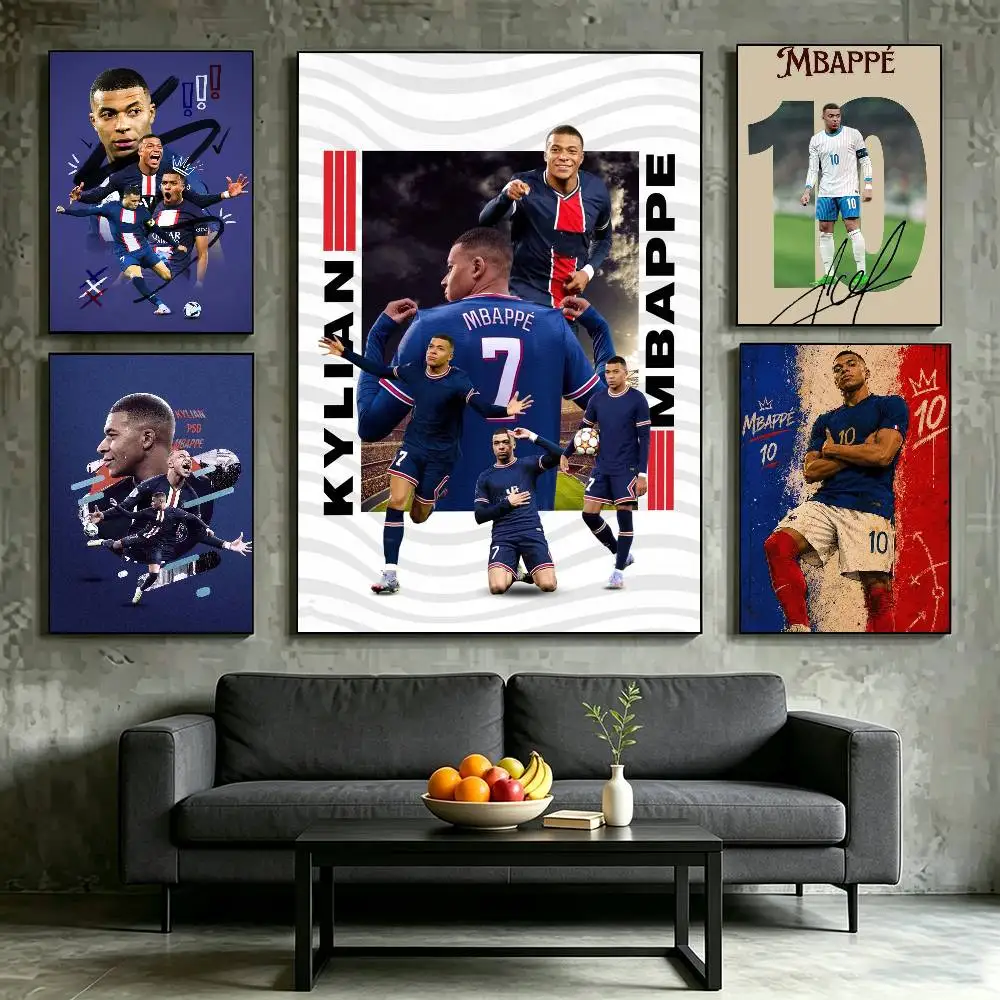 The Speed Demon Kylian M-Mbappe Poster High Quality Dorm Living Room Aesthetic Wall Decoration Painting Stickers Gift