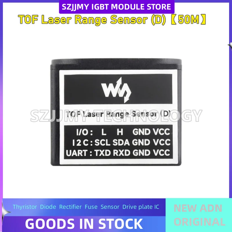 TOF Laser Range Sensor (D)【50M】Time-of-Flight (TOF) laser ranging I2C communication long-range sensor