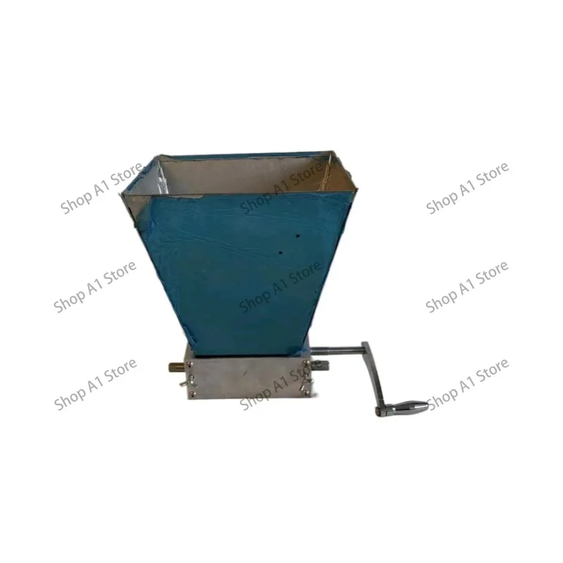 Hand Crank Carbon Steel Two Roller Malt Grain Mill, Home Brewing Grain Crusher