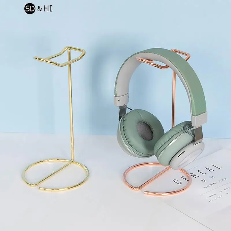 1pc Iron Line Headphone Stand Metal Support Headset Stand Rack Cute Bluetooth Wireless Headphones Holder Support Gamer Helmet