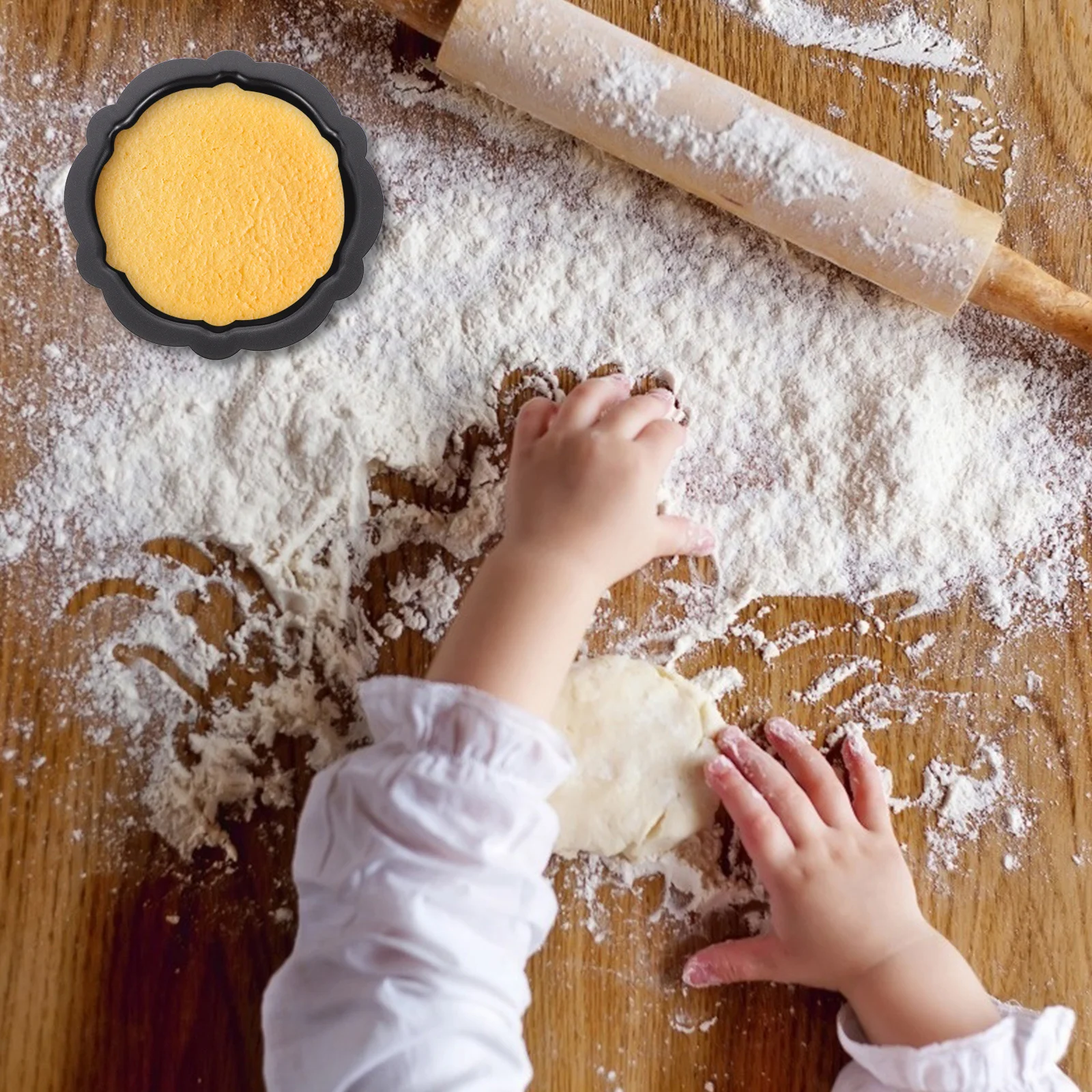 

2Pcs Biscuit Molds Pumpkin Style Cake Mold for Homemade Cookies Chocolates Easy Clean Reusable Mini Dessert Molds