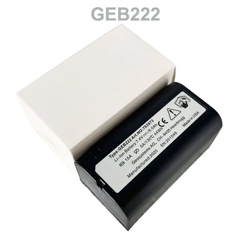 

GEB222 Battery For SWISS TS02 TS06 TS09/12/16 TPS1200 ATX1200 GPS1200 Total Stations Surveying Instrument lithium 7.4V 6000mAh