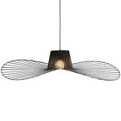 Vintage Living Room Hanging Lamp for Ceiling Retro Hat Pendant Lights Nordic Minimalist Chandelier Loft Room Decor Lustre LED