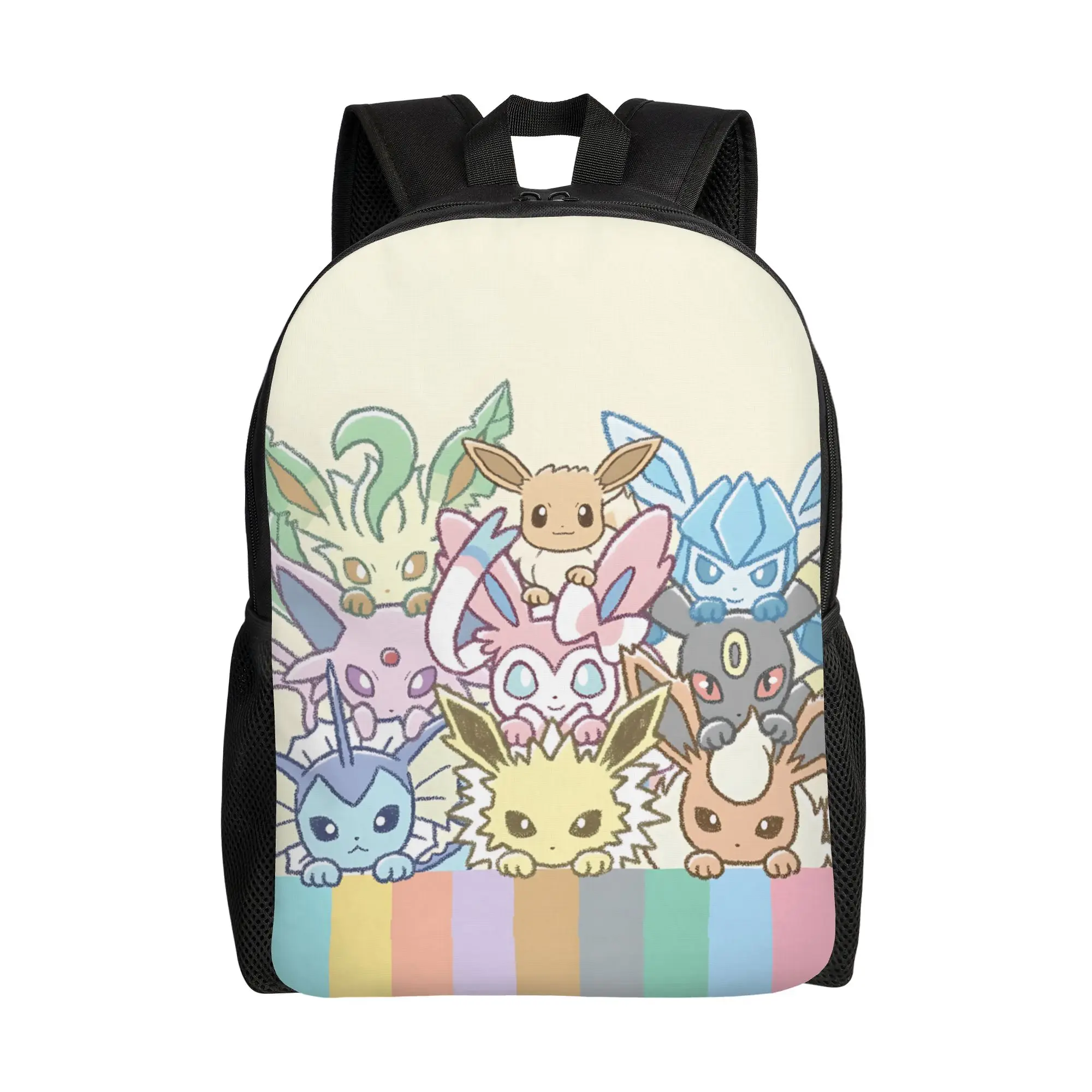 Fashion Cartoon Pokemon Theme Backpack ita bag  mochila Solid Outdoor Sturdy Shoulder Rucksack