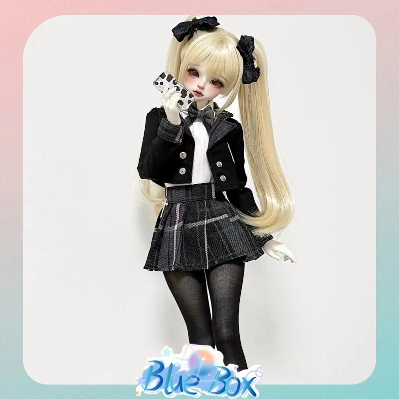 

Genuine Fantasy Lab Moli Academy 1/4 BJD Costume Set JK Uniform Full Set Jacket Blouse Pleated Skirt Sock Tie Girl Gift In Stock