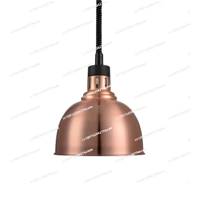 Suitable foretractable insulation lamp Single head liftable hanging type food buffet barbecue lamp food heating chandelier