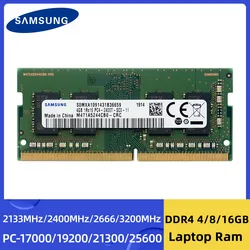 SAMSUNG-memoria SODIMM para ordenador portátil, PC4-2133P de 16GB, 8GB, 4GB, 3200MHz, 2666Mhz, 2400MHz, 2133MHz, 2400T, 2666V, 3200AA