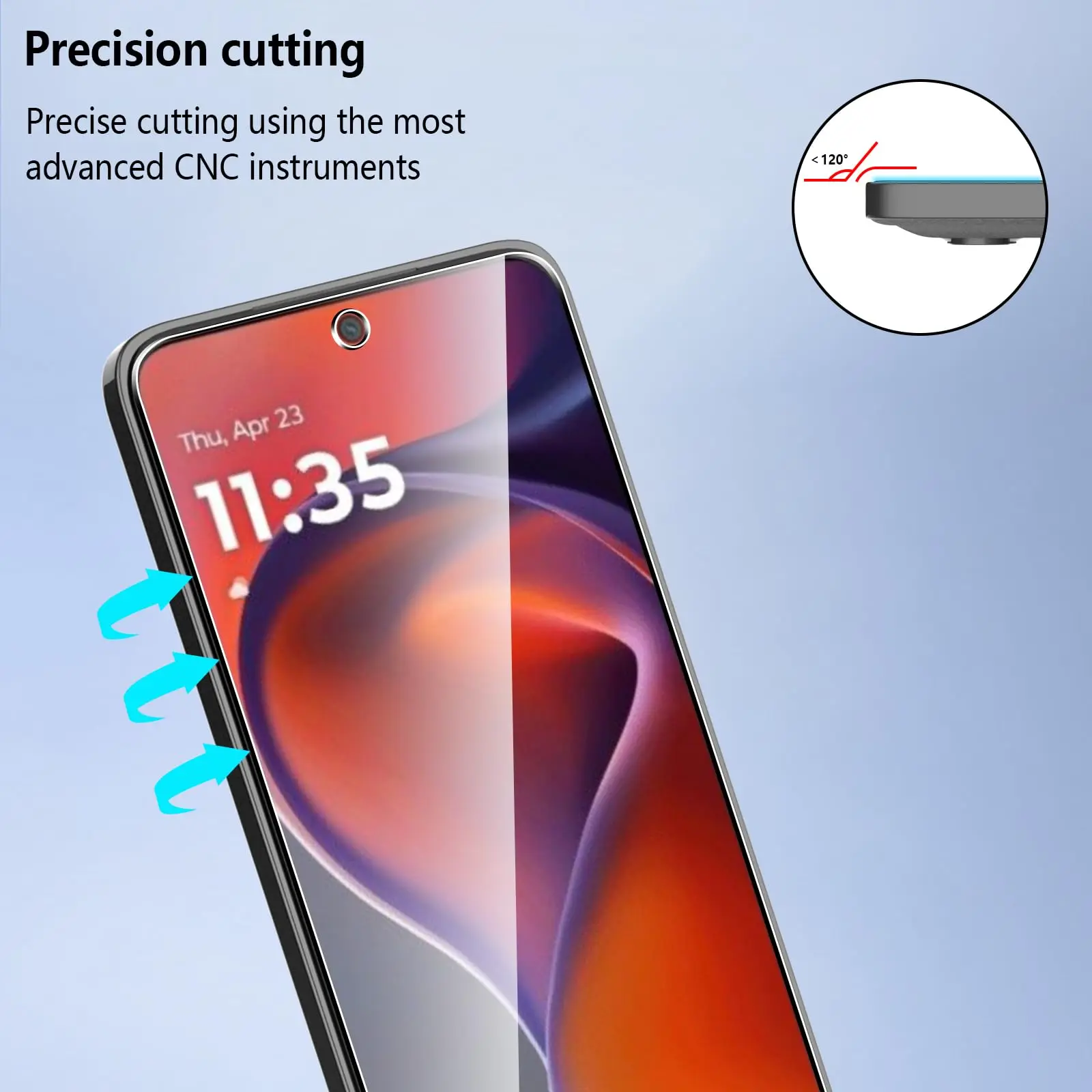 ป้องกันหน้าจอสําหรับ Motorola Moto G15 Power 6.72 นิ้วกระจกนิรภัย HD คริสตัล Mica 9H Anti Scratch Case Friendly Clear