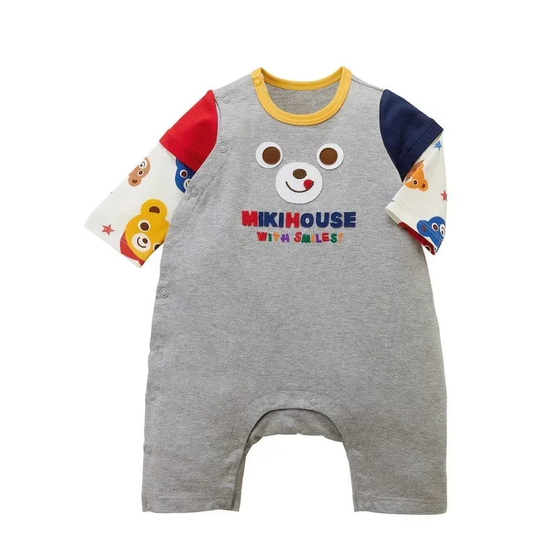 بدلة جسم على شكل دب كارتوني للأطفال ، جمبسوت قطعة واحدة للفتيان والفتيات ، ملابس للأولاد الصغار #3