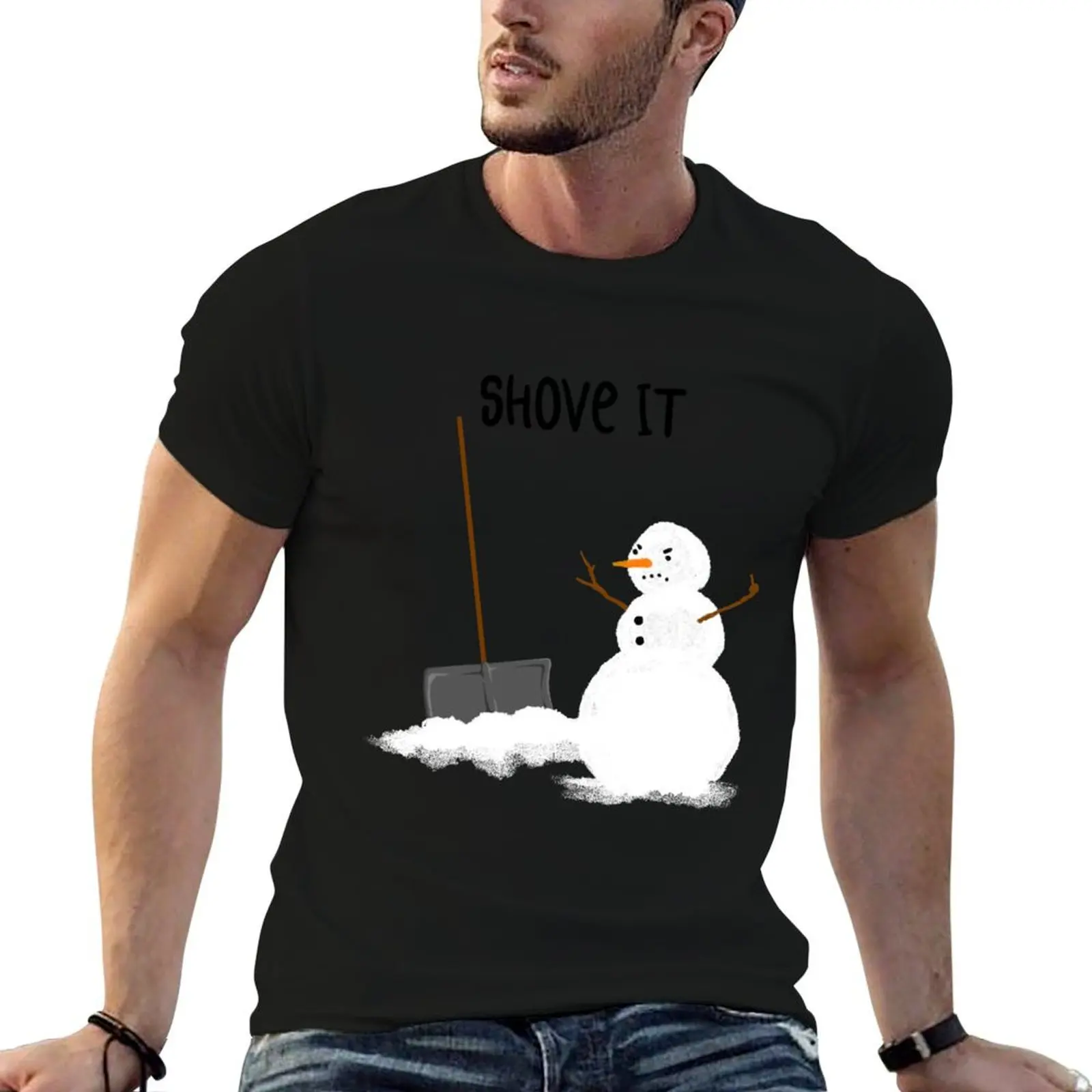 Shove It T-Shirt heavyweights summer top mens champion t shirts