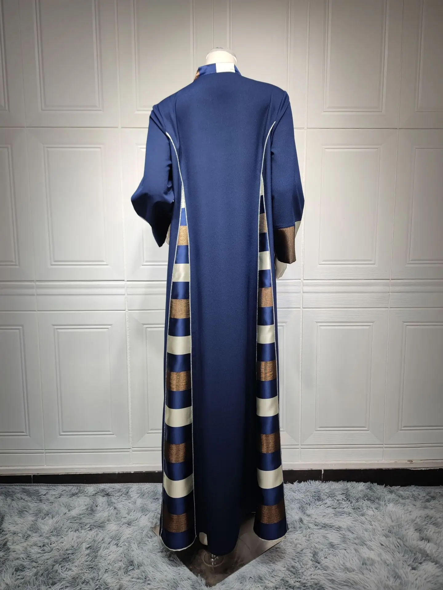 

Рамадан Марокканское праздничное платье для женщин с воротником-стойкой Абая 2025 Ид Молитва Мусульманские платья Абая Дубай Vestidos Кафтан Платье Халат