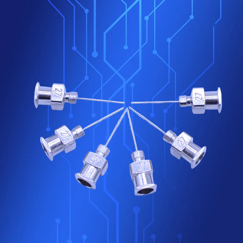 

Бесплатная доставка, длина 0,5 дюйма, 27 г, цельнометаллическая тупая нержавеющая сталь, 12 шт., насадки для дозирующего шприца, 1/2 дюйма