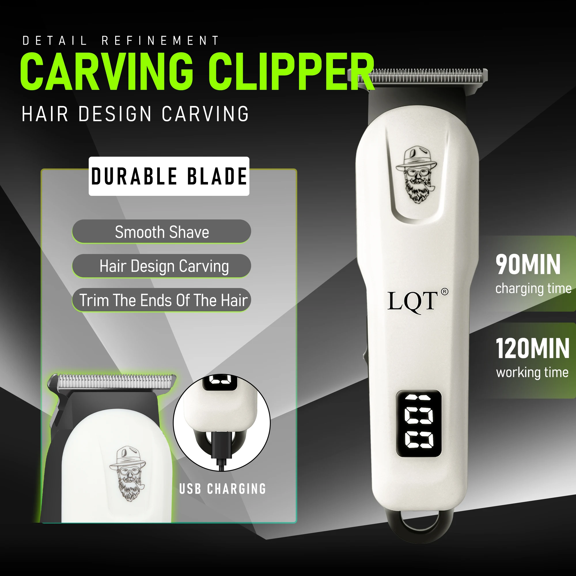 LQT 2pcs Hair Clippers Tools,  - Mens Grooming Tools ulasan dan harga