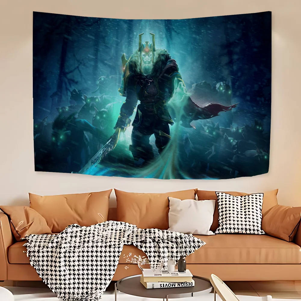 

Game D-Dota 2 Cartoon Tapestry Art Science Fiction Room Home Decor Wall Hanging Sheets