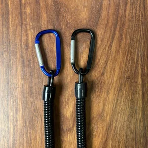 1 adet taktik geri çekilebilir bahar elastik ip aracı ve dişli güvenli yürüyüş kamp için anti-kayıp telefon anahtarlık boyunluklar balıkçılık için açık havada Elastik kordonun çalışması için en iyi 10 satış, no. 4