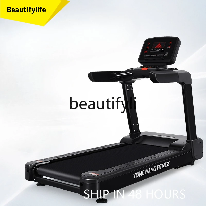 J3215 Botón comercial ultraancho para correr con mesa, cinta de correr, gimnasio, motor de CA, pendiente ajustable